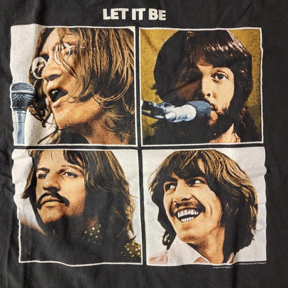 Vintage 2005 The Beatles Let It Be XL Apple Corps Limited T-shirt - Picture 2 of 4